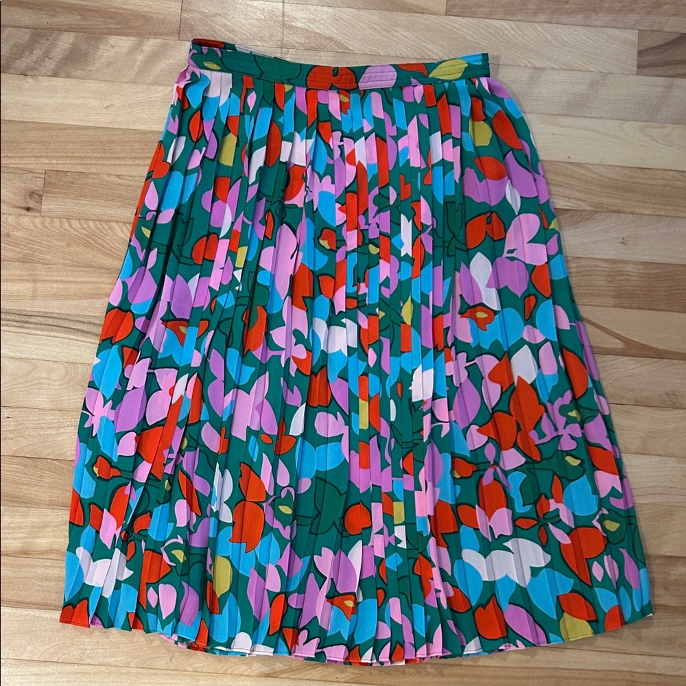 J CREW Colourful Pleated Skirt